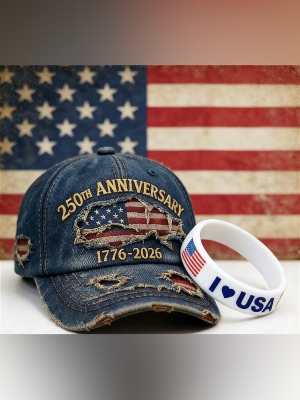 250th Anniversary Denim Baseball Cap - Blue - Unbranded